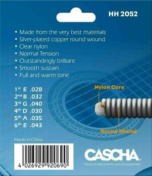 Nylon snaren voor klassieke gitaar Cascha HH 2052 - 2