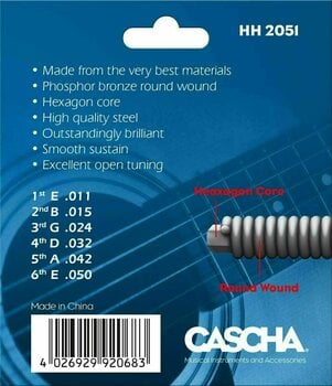 Struny pro akustickou kytaru Cascha HH2051 - 2