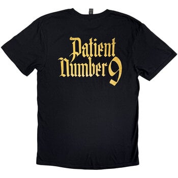 Skjorte Ozzy Osbourne Patient No. 9 Gold Logo (Back Print) Black 2XL Skjorte - 2