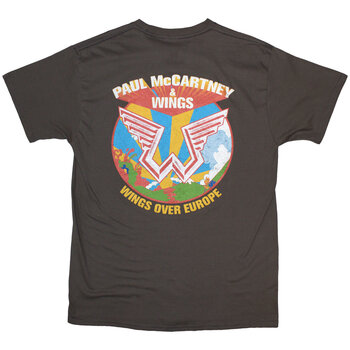 T-shirt Paul McCartney Wings Over Europe (Back Print) Charcoal Grey 2XL T-shirt - 2