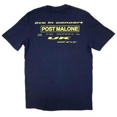T-Shirt Post Malone Live In Concert (Back Print & Ex-Tour) Navy Blue L T-Shirt - 1