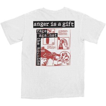 Tričko Rage Against The Machine Anger Is A Gift (Back Print) White XL Tričko - 2