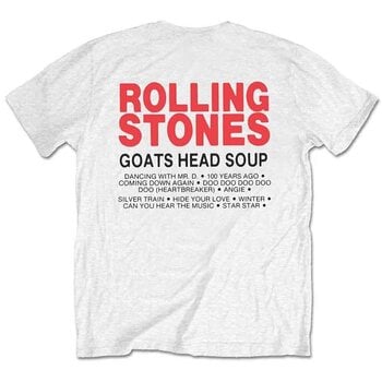 Shirt The Rolling Stones Goat Head Soup Tracklist (Back Print) White L Shirt - 2