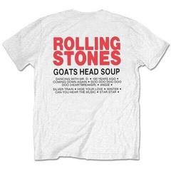 T-shirt The Rolling Stones Goat Head Soup Tracklist (Back Print) White XL T-shirt - 1