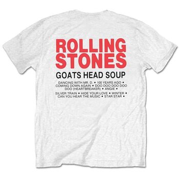 T-Shirt The Rolling Stones Goat Head Soup Tracklist (Back Print) White 2XL T-Shirt - 2