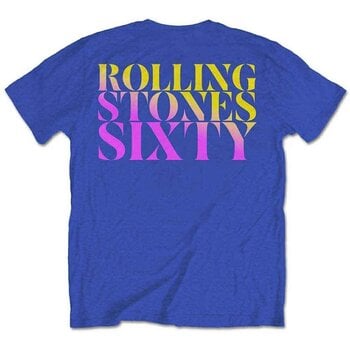 T-Shirt The Rolling Stones Sixty Gradient Text (Back Print) Royal Blue L T-Shirt - 2
