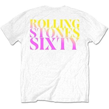 Tričko The Rolling Stones Sixty Gradient Text (Back Print) White XL Tričko - 2