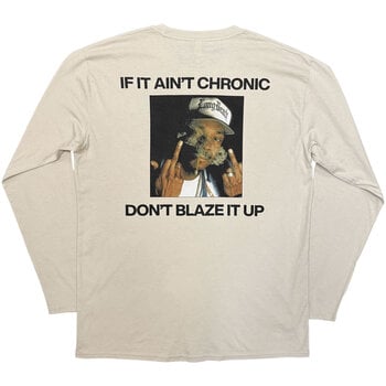 T-Shirt Snoop Dogg Middle Finger (Back Print) Sand L T-Shirt - 2