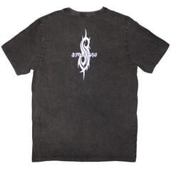T-Shirt Slipknot Album Splatter (Stone Wash Back Print) Charcoal Grey L T-Shirt - 1