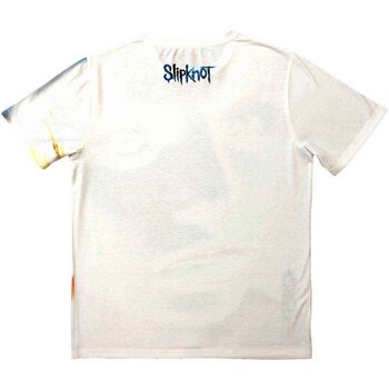 T-shirt Slipknot Adderall Face Inverted (Sublimation Back Print) White 2XL T-shirt - 2