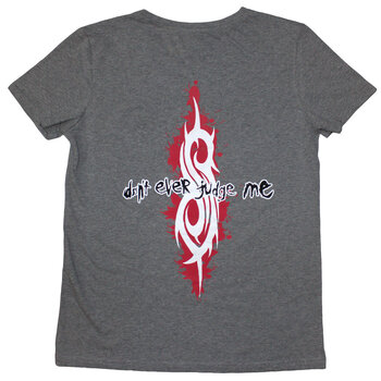 T-shirt Slipknot Don't Ever Judge Me (Back Print) Grey M Feminino T-shirt - 2