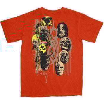 Tričko Slipknot Splatter Logo (Back Print) Orange S Tričko - 2