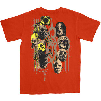 T-shirt Slipknot Splatter Logo (Back Print) Orange XL T-shirt - 2