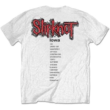 T-Shirt Slipknot Iowa Track List (Back Print) White 2XL T-Shirt - 2