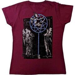 T-shirt Slipknot Goat Logo Demon (Back Print) Maroon Red XL Feminino T-shirt - 1