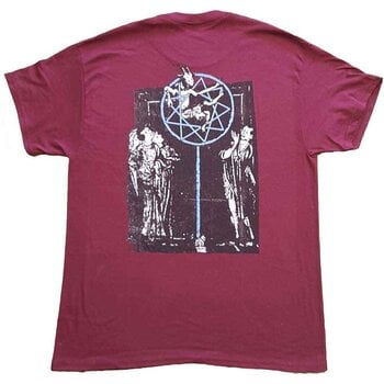 T-shirt Slipknot Goat Logo Demon (Back Print) Maroon Red 2XL T-shirt - 2