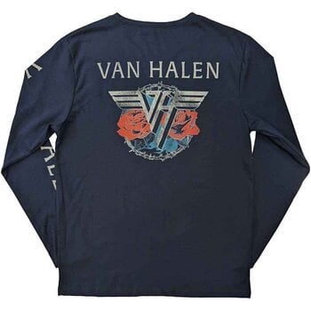 T-shirt Van Halen 84 Tour (Back & Sleeve Print) Navy Blue XL T-shirt - 2