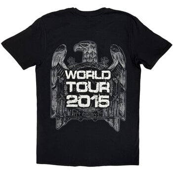 Skjorte Slayer Slayer Nation 2015 Dates (Back Print) Black S Skjorte - 2