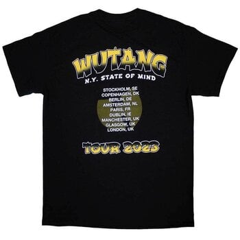 Tričko Wu-Tang Clan Tour '23 Slanted Logo State Of Mind (Back Print & Ex-Tour) Black L Tričko - 2