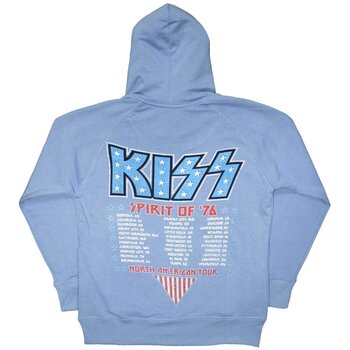 Majica Kiss Americana (Back Print) Light Blue 3XL Majica - 2
