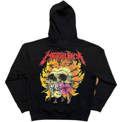 Hoodie Metallica Flower Skull (Back Print) Black L Hoodie - 1