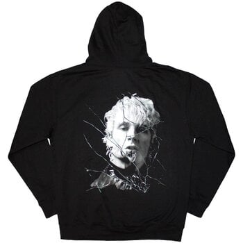 Hoodie Machine Gun Kelly Cracked Glass (Back Print) Black 2XL Hoodie - 2