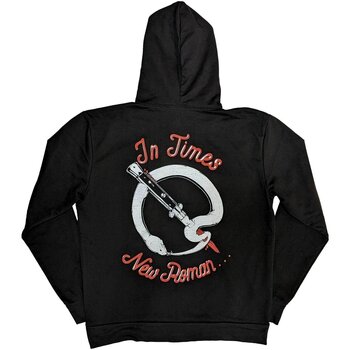 Hoodie Queens Of The Stone Age Snake Logo (Back Print) Black S Hoodie - 2