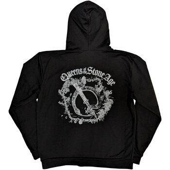 Hoodie Queens Of The Stone Age Floral Chains (Back Print) Black M Hoodie - 2