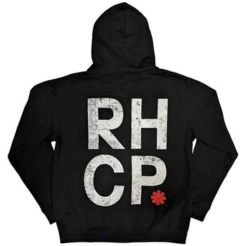 Hoodie Red Hot Chili Peppers Red Asterisk (Back Print) Black L Hoodie - 2