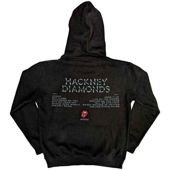 Hoodie The Rolling Stones Hackney Diamonds Glass Logo (Back Print) Black XL Hoodie - 2