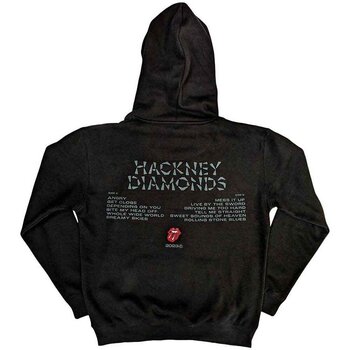 Hoodie The Rolling Stones Hackney Diamonds Glass Logo (Back Print) Black 2XL Hoodie - 2