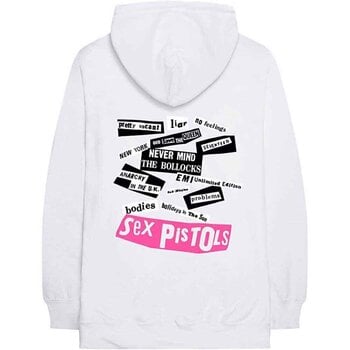Hoodie Sex Pistols Never Mind The Bollocks (Back Print & Sleeve Print) White 2XL Hoodie - 2
