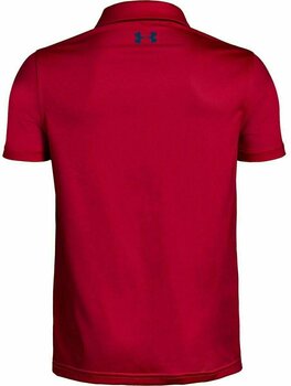 Polo Shirt Under Armour UA Threadborne Engineered Red 128 - 2