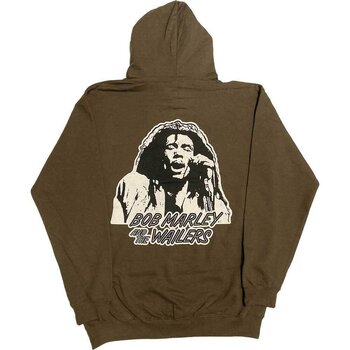 Hoodie Bob Marley One Love Wailers Mic Photo (Back Print & Embellished) Verde M Hoodie - 2