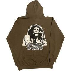 Hoodie Bob Marley One Love Wailers Mic Photo (Back Print & Embellished) Green 2XL Hoodie - 1