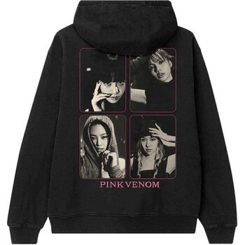 Hoodie BLACKPINK Pink Venom Group Photo (Back Print) Black L Hoodie - 2