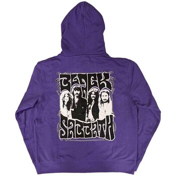 Hoodie Black Sabbath Henry Pocket Logo (Back Print) Purple M Hoodie - 2