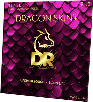 Струни для електрогітари DR Strings Dragon Skin+ Coated Light 3 Pack Струни для електрогітари - 2