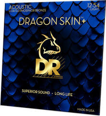 Corzi chitare acustice DR Strings Dragon Skin+ Coated Phosphor Bronze Light 3-Pack Corzi chitare acustice - 1