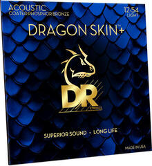 Corzi chitare acustice DR Strings Dragon Skin+ Coated Phosphor Bronze Light 3-Pack Corzi chitare acustice - 2