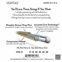 Corzi chitare acustice DR Strings VTA-11 Veritas 6-Pack Corzi chitare acustice - 3