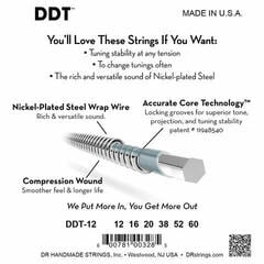 Sähkökitaran kielet DR Strings DDT-12 3-Pack Sähkökitaran kielet - 3