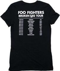 T-Shirt Foo Fighters Break A Leg (Back Print & Ex-Tour) Black L Ladies T-Shirt - 1