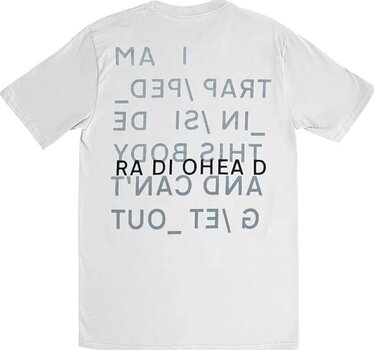 Tričko Radiohead Trapped (Back Print) White M Tričko - 2