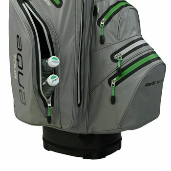 Golftas Big Max Aqua Tour 2 Silver/Lime/Black Cart Bag - 7