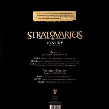 Disco in vinile Stratovarius - Destiny (Reissue) (3 LP) - 2