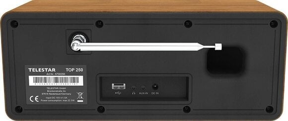 Digitalradio DAB+ TELESTAR TOP250 Wood Digitalradio DAB+ - 3