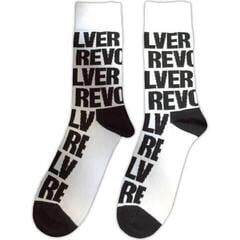 Sokken The Beatles Revolver Text Repeat White 40-45 Sokken - 1
