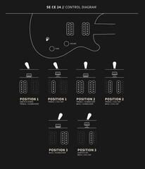 Guitarra elétrica PRS SE CE24 Slate Blue Guitarra elétrica - 3