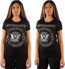T-Shirt Ramones Presidential Seal (Embellished) Black 2XL Ladies T-Shirt - 4
